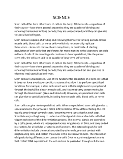 SCIENCE - Magellan Stem Cells