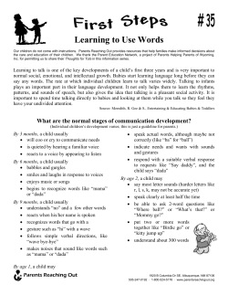 35 Learning to Use Words