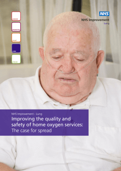Improving the quality and safety of home oxygen services: The case