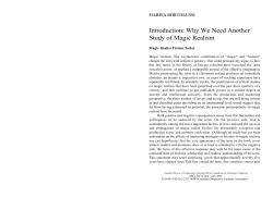 Introduction: Why We Need Another Study of Magic Realism