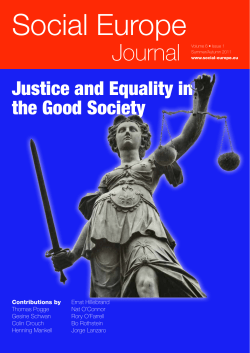 Justice and Equality in the Good Society - Friedrich-Ebert
