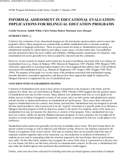 informal assessment in educ