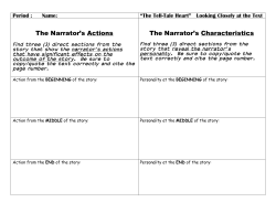 Tell-Tale Heart 3 Worksheets for Character Study