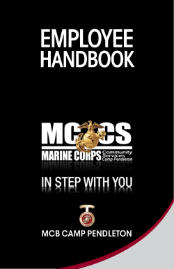 EMPLOYEE - MCCS Camp Pendleton