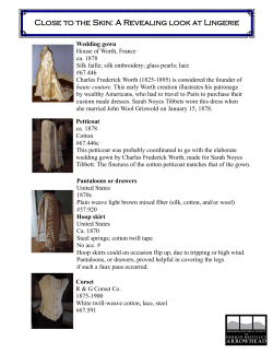 Close to the Skin: A Revealing look at Lingerie