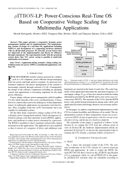 Power-Conscious Real-Time OS Based on Cooperative Voltage