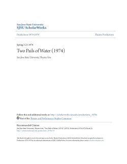 Two Pails of Water (1974) - SJSU ScholarWorks