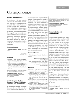 Let Us Keep the Medical Literature Free of Perjorative Language