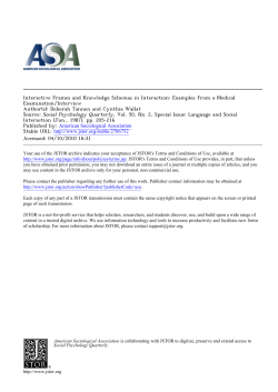 Interactive Frames and Knowledge Schemas in