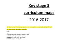 Curriculum Maps KS3 - Honiton Community College