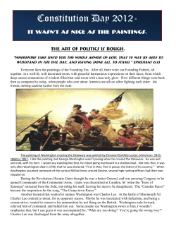 Constitution Day 2012 - Constitution Party of Wisconsin