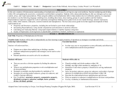 stage 1 &ndash; desired results