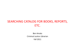 CRJ 101 Dr. Baumrind