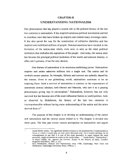 UNDERSTANDING NATIONALISM