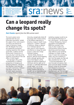 Can a leopard really change its spots?