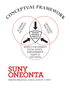 The Division of Education has adopted the conceptual framework