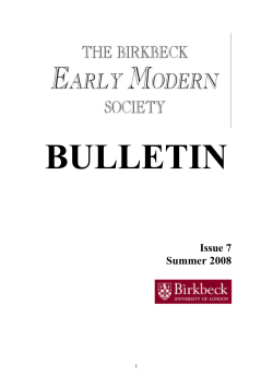- The Early Modern Intelligencer