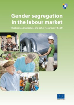 Gender segregation in the labour market