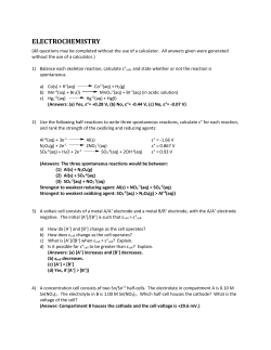 ELECTROCHEMISTRY