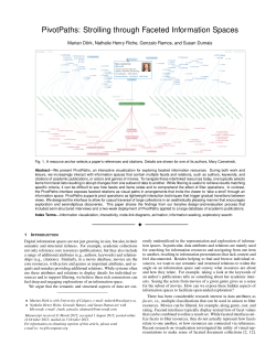 PivotPaths: Strolling through Faceted Information