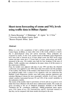 Short-term forecasting of ozone and NO2 levels using