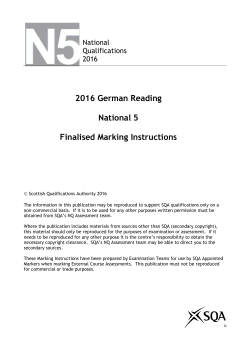 National 5 German all