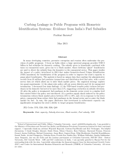 Curbing Leakage in Public Programs with Biometric Identification
