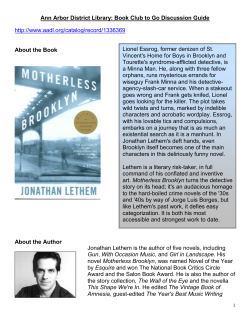 Motherless Brooklyn - Ann Arbor District Library