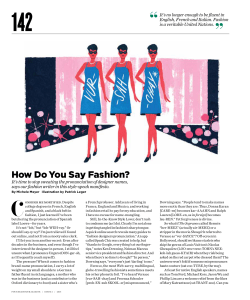 How Do You Say Fashion?