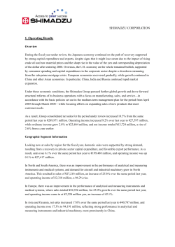 Earnings Report for the year ended March 30, 2008