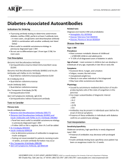 Diabetes-Associated Autoantibodies