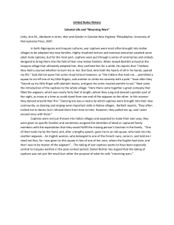 United States History Colonial Life and &ldquo;Mourning Wars&rdquo; Little, Ann