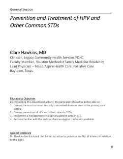 Prevention and Treatment of HPV and Other Common STDs