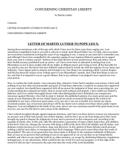 concerning christian liberty