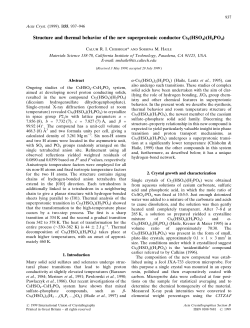 Structure and thermal behavior of the new superprotonic conductor