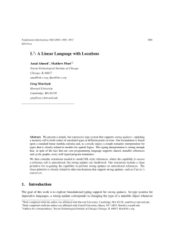L3: A Linear Language with Locations