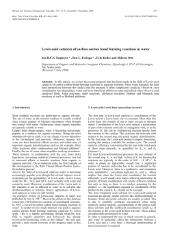 Lewis-acid catalysis of carbon carbon bond forming