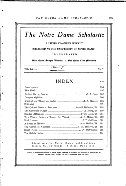 the notre dame scholastic
