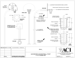 GOOSENECK BASKETBALL POST 4-1/2" DIAMETER GN-4_ GN-4_