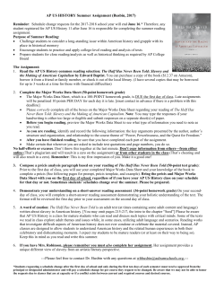 AP U.S. History 11 - Auburn City Schools