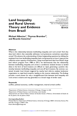 Land Inequality and Rural Unrest: Theory and