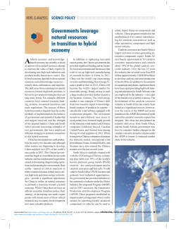 Governments leverage natural resources in transition to hybrid