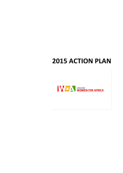2015 action plan - Fundaci&oacute;n Mujeres por &Aacute;frica