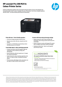 HP Laserjet Pro 200 M251n Colour Printer Series