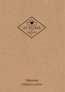 Tableware Collection 2016