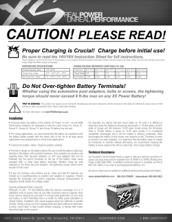 14V-16V Battery Instructions