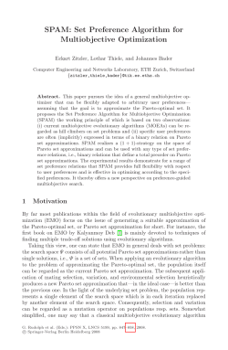 SPAM: Set Preference Algorithm for Multiobjective Optimization