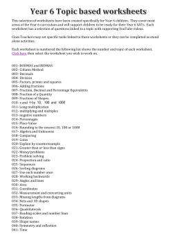 SATs topic based worksheets