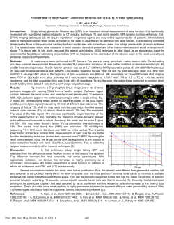 Measurement of Single-Kidney Glomerular Filtration Rate