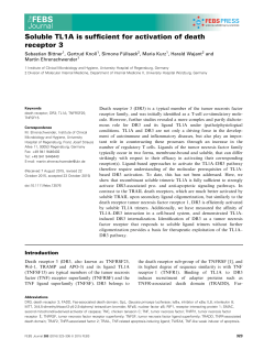 Soluble TL1A is sufficient for activation of death receptor 3